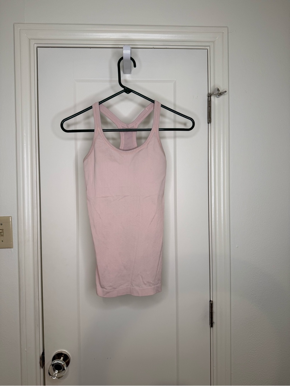 LULULEMON Light Pink Ribbed Racerback Tank